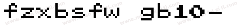 fzxbsfw gb10字体转换